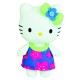 Jucarie plus Hello Kitty cu floricele roz 20 cm Jemini