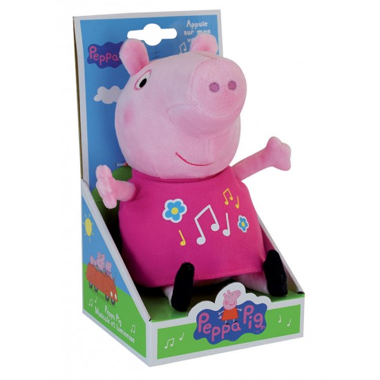 Jucarie plus muzicala cu lumini Jumini 25 cm Peppa Pig