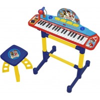 Set de joaca pian electronic cu microfon si scaunel Paw Patrol