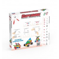 Set de constructie magnetic Supermag Projects Wheels 40 piese