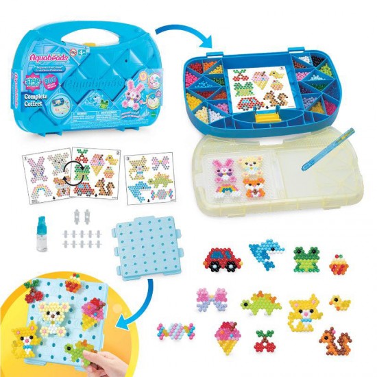 Set creativ Margele Aquabeads Starter cu gentuta