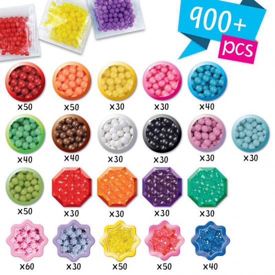 Set creativ Margele Aquabeads Starter cu gentuta