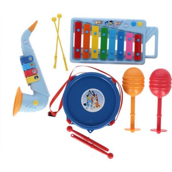 Set Xilofon, Tamburina, Saxofon si Maracas Bluey