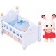 Set de joaca Sylvanian Families - Patut Bebe Iepuras Chocolate