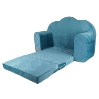 Canapea extensibila pentru copii catifea Klups Albastru Marin V111