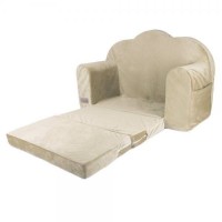 Canapea extensibila pentru copii Klups catifea beige V110