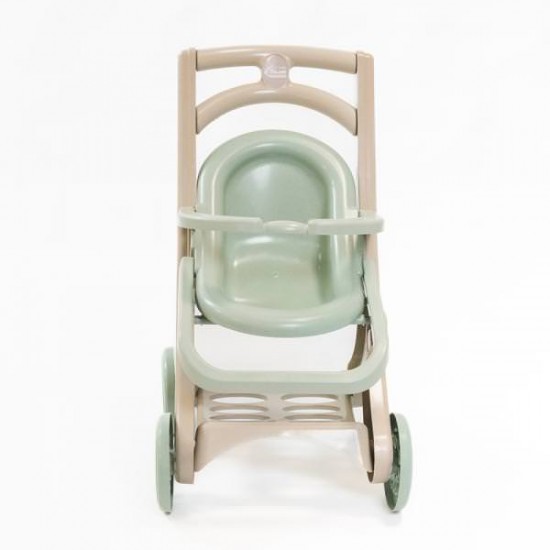 Carucior pentru papusa MyKids 0122/01eco Beige-Turquoise