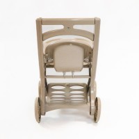 Carucior pentru papusa MyKids 0122/02eco Beige-Brown