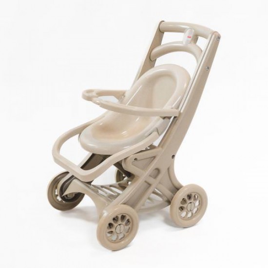 Carucior pentru papusa MyKids 0122/02eco Beige-Brown