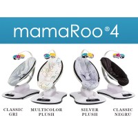 Fotoliu Balansoar Bebelusi 4MOMS MamaRoo 4.0 Plush Silver