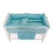 Lenjerie MyKids Crown Blue 7 Piese 120x60 cm