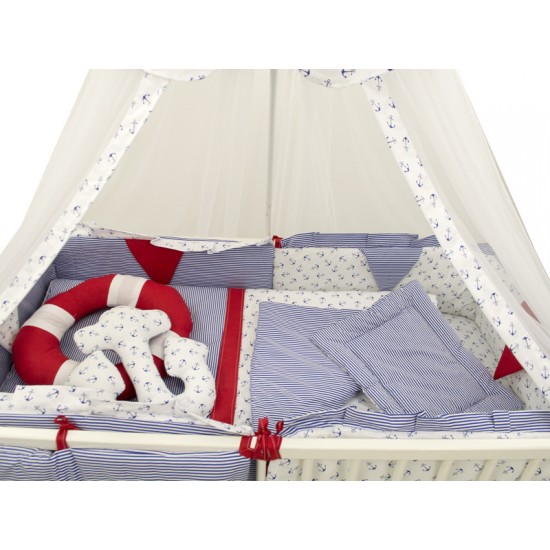 Lenjerie MyKids Ocean 9 Piese 120x60 cm