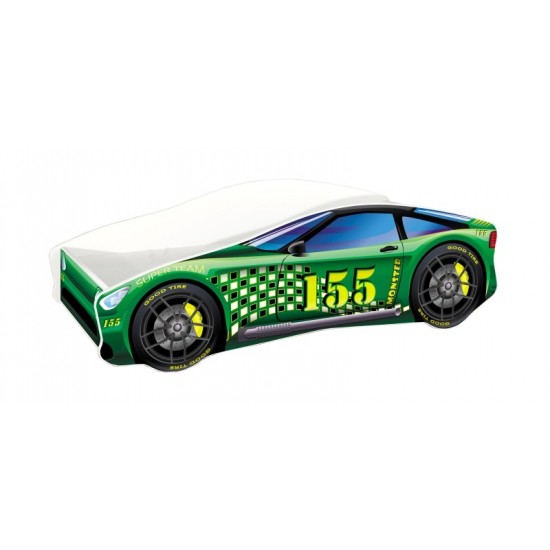 Pat Tineret MyKids Race Car 04 Green 140x70