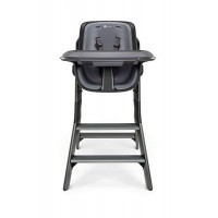 Scaun de masa 4moms Black Grey + Set farfurii si tacamuri Cadou