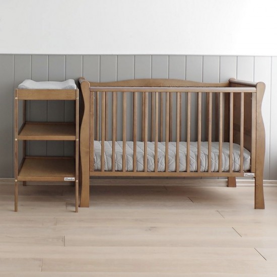 Masa infasat pentru bebelusi 76 x 44 x 86 cm lemn masiv Vintage