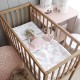 Mini Patut co-sleeping din lemn, Classic Vintage, 90 x 40 cm