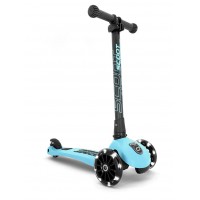 Trotineta copii pliabila cu roti luminoase Scoot and Ride HighwayKick 3 Blueberry