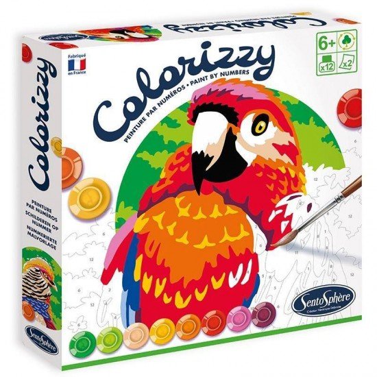 Pictura pe numere Colorizzy - Papagali