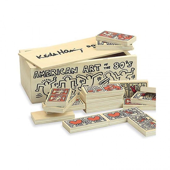 Joc Domino din lemn Keith Haring