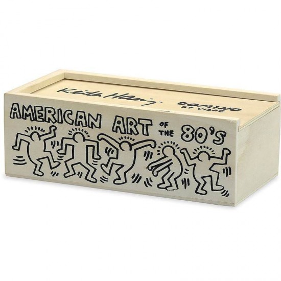 Joc Domino din lemn Keith Haring