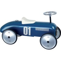 Masina fara pedale din metal Bleu Vintage