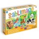 Set creativ cu nisip colorat Sablimage - Animale in pericol