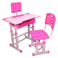 Birou pentru copii cu scaunel Roz