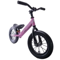 Bicicleta fara pedale din metal cu roti cauciuc - Roz