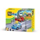 Set cuburi constructie Blocki Mubi Pit Stop 19 piese