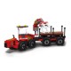 Set cuburi constructie Blocki My Farm - Camion forestier 241 piese