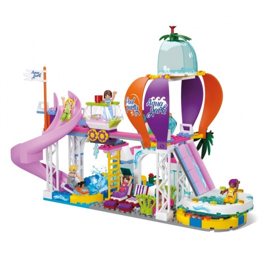 Set cuburi constructie Blocki My Girls - Aqua Park 343 piese