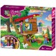 Set cuburi constructie Blocki My Girls - Casa din copac