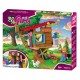 Set cuburi constructie Blocki My Girls - Casa din copac