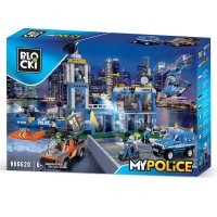 Set cuburi constructie Blocki My Police - Sectie de politie, 917 piese