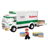 Set cuburi constructie Blocki Raben Camion 161 piese