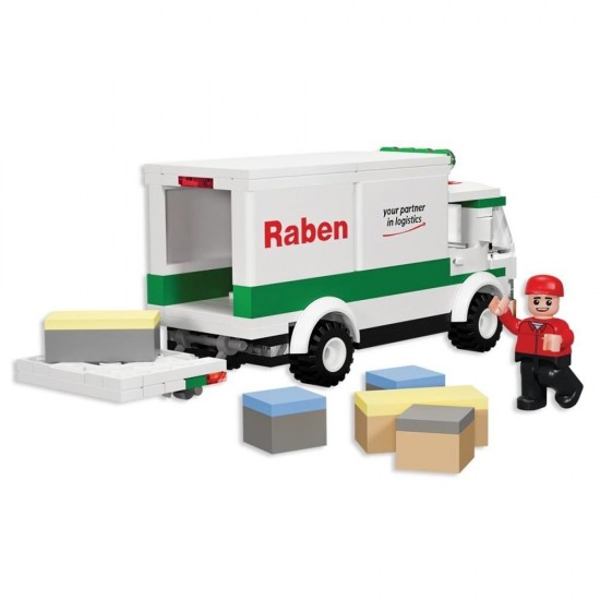 Set cuburi constructie Blocki Raben Camion 161 piese