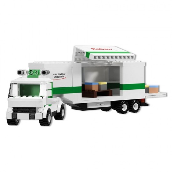 Set constructie Blocki Raben, Camion cu remorca, 377 piese