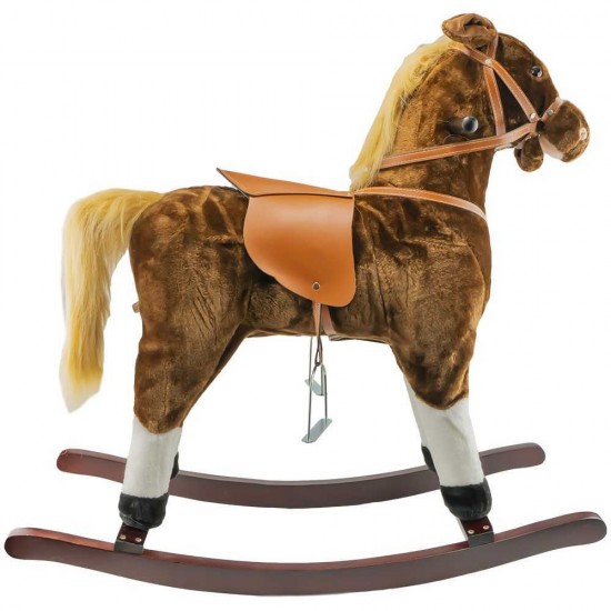 Calut balansoar, lemn + plus, Espresso, 90x21x78 cm Calut balansoar, lemn + plus, Espresso, 90x21x78 cm