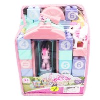 Set cuburi constructie cu figurina unicorn 50 piese