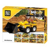 Set cuburi constructie Blocki My City - Mini Buldozer