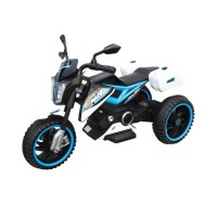 Motocicleta electrica pentru copii cu 2 motoare 12V - Albastru