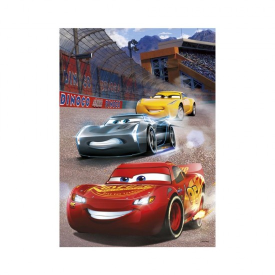 Puzzle neon Cars 3, 100 piese, Dino Toys