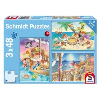 Puzzle Schmidt Banda de pirati 3x48 piese