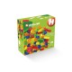 Cuburi colorate de construit Hubelino tip lego (120 piese)