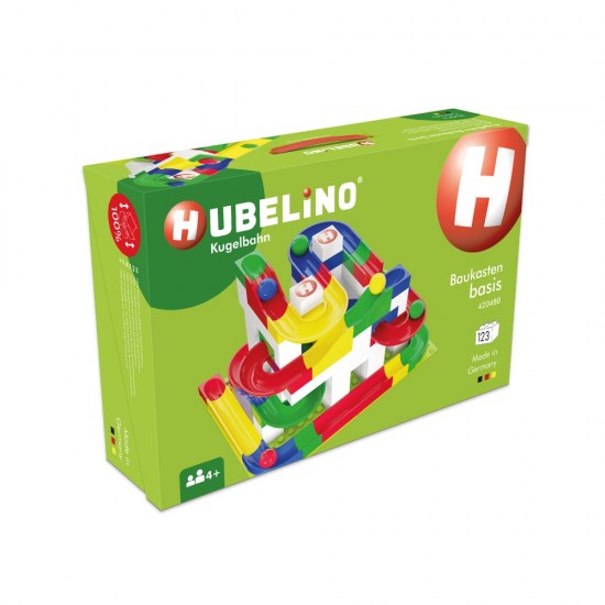 Jucarie de construit pentru copii Marble Run Hubelino 123 piese