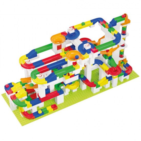 Jucarie de construit pentru copii Marble Run Hubelino 585 piese