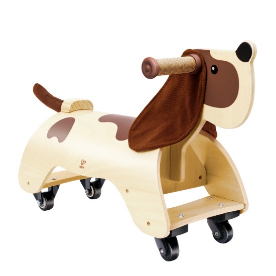 Jucarie din lemn ride-on catelus Hape Jucarie din lemn ride-on catelus Hape