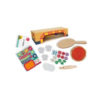 Set de joaca - Cuptor pizza din lemn cu accesorii