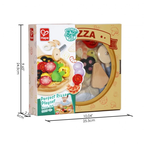 Jucarie Hape - Set de gatit pizza 29 piese