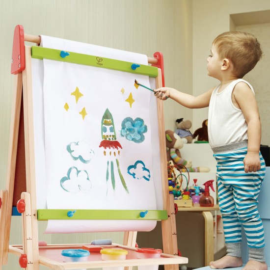 Tabla magnetica dubla cu set creatie pentru copii Hape